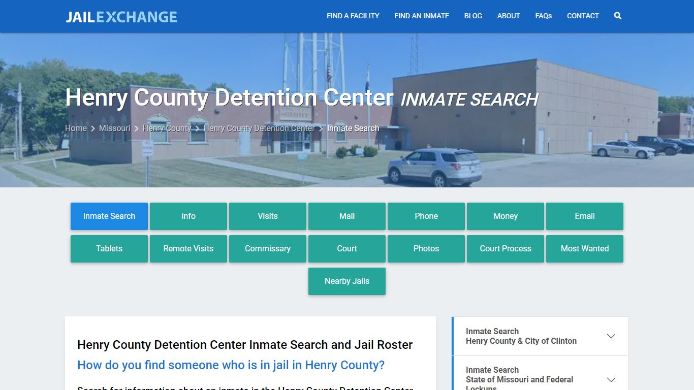 Henry County Detention Center Inmate Search - Jail Exchange