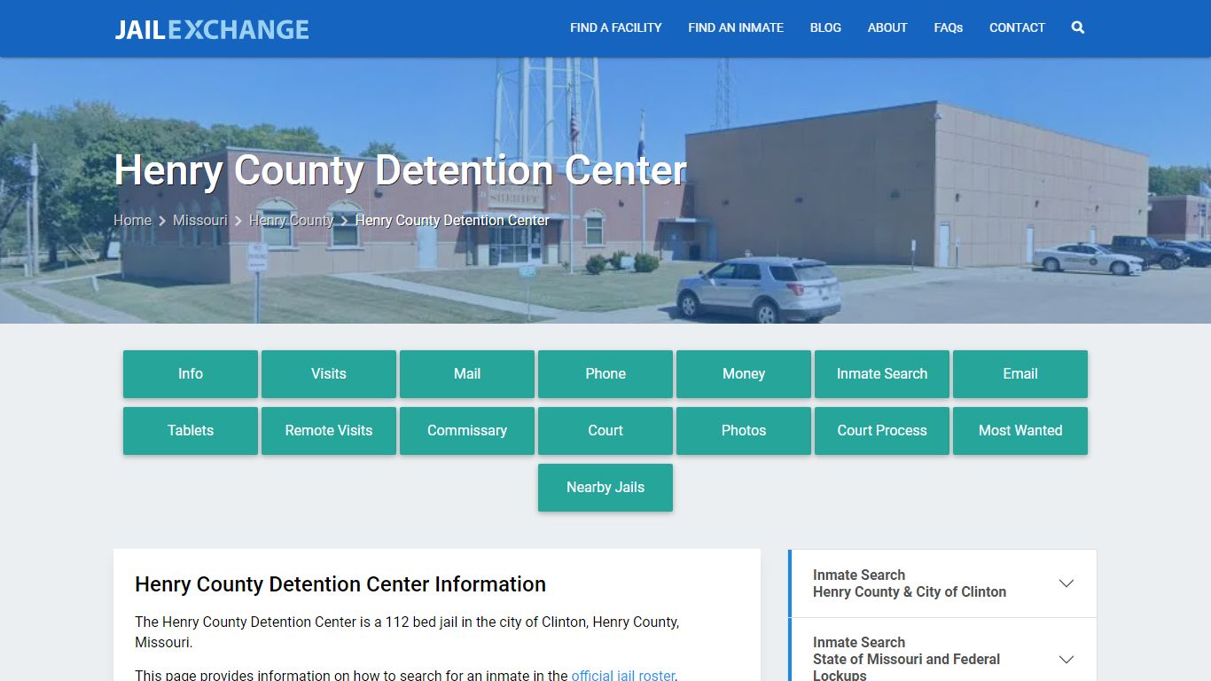 Henry County Detention Center, MO Inmate Search, Information